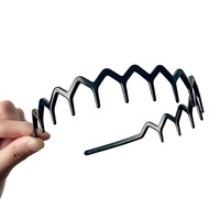 Serre-tête en résine à dents longues pour bébés filles, motif géométrique triangulaire, antidérapant, style japonais-coréen, accessoire pour cheveux, chouchous, utilisation extérieure
