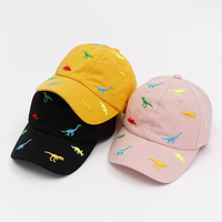 Gorra de Béisbol Casual Unisex para Niños, Diseño de Dinosaurio Pequeño, Moderna, de Sarga Común de 6 Paneles, con Estampado Digital, para Verano