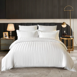 <span class=keywords><strong>Set</strong></span> di <span class=keywords><strong>lenzuola</strong></span> da letto per ospedale dell'hotel <span class=keywords><strong>Set</strong></span> di biancheria da letto in <span class=keywords><strong>cotone</strong></span> a righe da 3cm tessuto morbido come <span class=keywords><strong>cotone</strong></span> egiziano a fiocco lungo - Product Image 5
