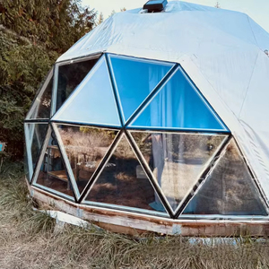 China Fábrica Diseño innovador Cápsula espacial Casa Cúpula de vidrio Casa Carpa Cúpulas híbridas - Product Image 1