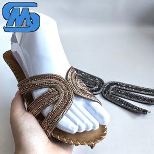 Tomaia per Scarpe in Paglia PP Traspirante con Strass - Materiale Confortevole per Sandali e Ciabatte Fai-da-Te da <span class=keywords><strong>Donna</strong></span> - Product Image 3