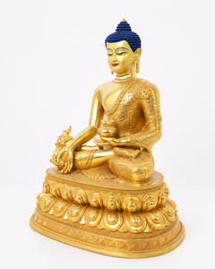 Statue <span class=keywords><strong>de</strong></span> <span class=keywords><strong>Bouddha</strong></span> Médic en laiton à motif nuageux, sculpture d'ange plaquée or faite à la main, modèle TF0518 pour la décoration <span class=keywords><strong>de</strong></span> la maison et <span class=keywords><strong>du</strong></span> <span class=keywords><strong>jardin</strong></span> - Product Image 2