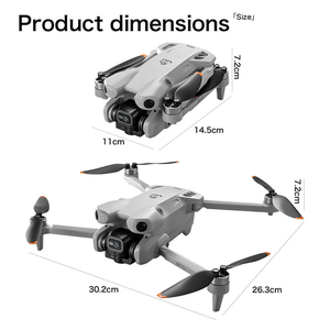 Drones à double caméra Wifi FPV avec évitement d'obstacles, flux optique, écran, télécommande, moteur brushless, pliable, quadricoptère RC - Product Image 5