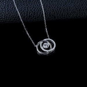 สร้อยคอเพชรหรูหรา925เฉพาะกลุ่มเงินสเตอร์ลิง - Product Image 3