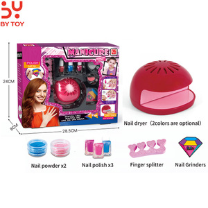 Juego de secado de belleza cosmética para niñas pequeñas, juego de Mini secador de uñas para niñas pequeñas - Product Image 1
