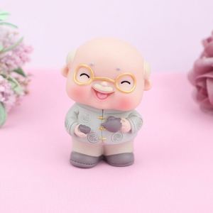 Figura Decorativa de Pareja de Ancianos para Pastel de Aniversario de Bodas, Adorno de Pastel con Figura de Pareja Enamorada - Product Image 6