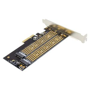 Adaptador M.2 PCIE para SATA o PCI <span class=keywords><strong>E</strong></span> NVMe SSD M.2 SSD M Key B Key a PCI-<span class=keywords><strong>E</strong></span> x 4 Tarjeta de expansión del controlador de host - Product Image 3