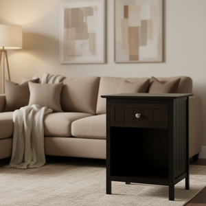 Tavolino Blair con Vano Portaoggetti in Legno, Arredamento per Soggiorno in Stile Moderno e Tradizionale - Product Image 2