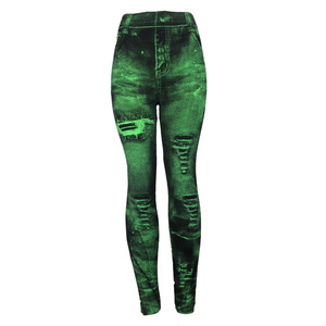 Quality Workout Fitness Women's Gym High Rise Yoga <b>Leggings</b> Solid Washed Waist 33in Plus Size <b>Flare</b> Pants - Product Image 3