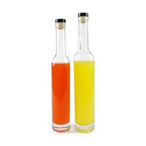 Botella de Vidrio Transparente Cilíndrica Delgada al por Mayor de 200 ml, <span class=keywords><strong>375</strong></span> ml, 500 ml con Corcho para Vino Helado y Agua con Gas - Product Image 2