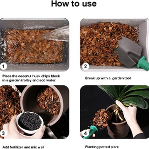 Vente en gros aux États-Unis de copeaux de coque de noix de coco naturelle compressée en blocs de 4,5 kg et 5 kg - Product Image 2