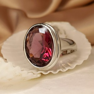 Anello con texture fucsia, gioielli retrò da donna per tutti i giorni, idee regalo - Product Image 3