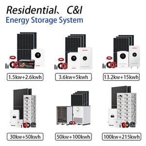 Système d'énergie solaire hors réseau 10 kVA 5 kW 10 kW, panneaux solaires 5000 W, batteries au lithium, kit complet de système solaire pour maisons 3,6 kW + 5 kWh - Product Image 4