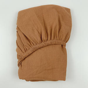 Nuevas sábanas <span class=keywords><strong>de</strong></span> <span class=keywords><strong>cuna</strong></span> <span class=keywords><strong>de</strong></span> bebé <span class=keywords><strong>de</strong></span> muselina transpirable suave <span class=keywords><strong>de</strong></span> algodón orgánico 100% <span class=keywords><strong>de</strong></span> color sólido <span class=keywords><strong>de</strong></span> 2 capas <span class=keywords><strong>para</strong></span> bebés - Product Image 6