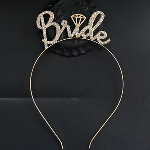 Rose Gold <strong>Bride</strong> <strong>Headband</strong> Bachelorette Party Decorations <strong>Bride</strong> <strong>to</strong> <strong>Be</strong> Tiara Bridal <strong>Headband</strong> for Bridal Shower - Product Image 4