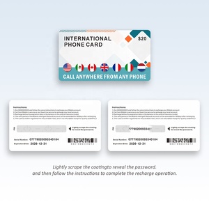 Recarga a granel <span class=keywords><strong>Tarjeta</strong></span> de llamada <span class=keywords><strong>prepago</strong></span> para rascar Logotipo de impresión digital personalizado Recubrimiento UV para recarga móvil - Product Image 4