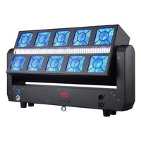 Barre de lumière mobile à faisceau LED RVBW 4-en-1 Fullcolor 10*25W, DMX512/effet de poursuite activé par le son, IP65, éclairage de scène E27