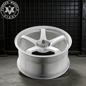 Viaol Custom Size Lightweight 5 Spoke Deep Lip <strong>White</strong> Forged <strong>Wheels</strong> 5x112 5x114.3 5x120 for Sports Car Racing Car BMW Audi - Product Image 6