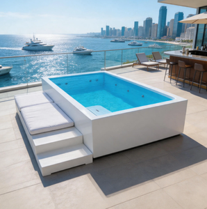 <span class=keywords><strong>Piscina</strong></span> Residenziale di Lusso in Fibra di Vetro <span class=keywords><strong>con</strong></span> Sistema ad Acqua Salata e Skimmer Integrato, <span class=keywords><strong>Piscina</strong></span> Interrata in FRP Durevole - Product Image 1