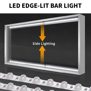 Diguang Nhôm <span class=keywords><strong>12V</strong></span> 24V smd3030 <span class=keywords><strong>LED</strong></span> cạnh tri-phẳng tuyến tính ánh sáng cho quảng cáo hộp Đèn đăng nhập trong kho - Product Image 5