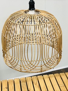 Abat-jour en bambou naturel de conception de base avec le style asiatique et de ferme - Product Image 5