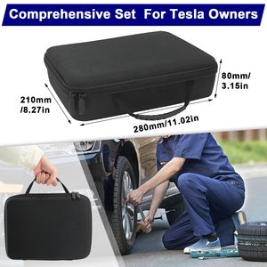 4PCS Coussinets <span class=keywords><strong>de</strong></span> levage pour Tesla Model 3/Y/S/X avec kit <span class=keywords><strong>de</strong></span> réparation <span class=keywords><strong>de</strong></span> pneu et pompe <span class=keywords><strong>de</strong></span> gonflage numérique pour compresseur d'air - Product Image 6