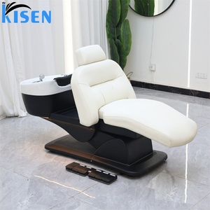 เก้าอี้สระผม Kisen Beauty Bed รุ่นหรูหรา พร้อมบริการสปาหัว  โต๊ะสระผมปรับระดับได้ด้วยระบบไฟฟ้า เก้าอี้หมุนได้ ลดราคาพิเศษ - Product Image 3