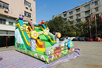 Toboggan Gonflable Commercial Lilytoys Tournesol pour Enfants, Glissade Sèche Gonflable Abeille pour l'Extérieur