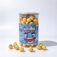 Pasokan Pabrik Popcorn Rasa Krim Instan 118g Kaleng Bebas Gluten OEM Label Pribadi Siap Santap untuk Dewasa Anak-anak Camilan Malam Hari