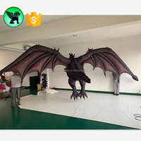 Reproduction de Dragon gonflable géant suspendu, décoration de scène personnalisée, réplique, A5469, 13 pieds