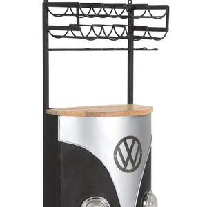 Barra de pared de madera de hierro de la colección más vendida, acabado en mango negro, material de metal y madera de mango, precio al por mayor - Product Image 1