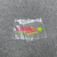 Sac à fermeture éclair refermable en PVC mini, personnalisé, écologique, translucide, givré, transparent, pour organiser les petits articles d'affaires