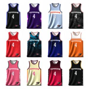 Herren-Trikots Großhandel Günstige Trikots Amerikanische Wendbare All-Team Sublimations-Basketballtrikots Sportbekleidung - Product Image 2