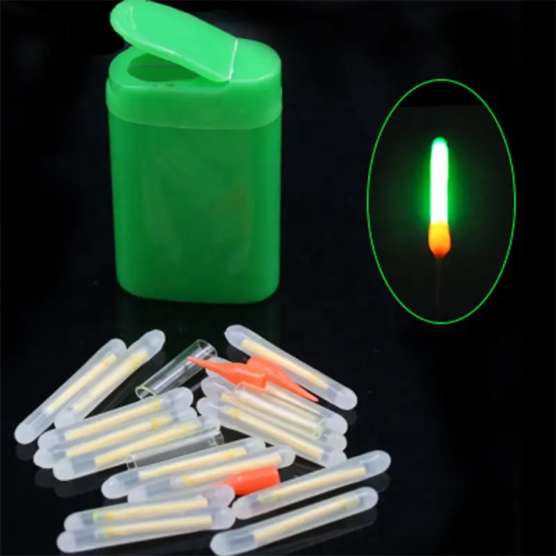 15PCS Memancing Float Tongkat Cahaya Fluorescent Lightstick Malam Float Rod Cahaya Gelap Glow Stick untuk Memancing Memancing Lainnya Produk