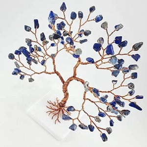 Life <b>Tree</b> Natural Lapis Lazuli Stone Gemstones Vastu Feng Shui Table Decore Feng Shui Decor For Decoration Gifts - Product Image 2