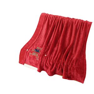 Fleece Blanket Twin Size for Bed, Super Soft and Warm, All Season Use, Cozy, Plush, Lightweight, 60x80 Inches <b>Red</b> - Product Image 1