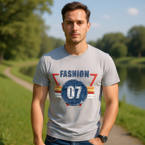 T-Shirt Unisex 210GSM 100% Cotone, Casual con Stampa DTF, Traspirante e Resistente, Maglietta da Uomo - Product Image 3