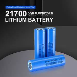 Vente en gros de haute qualité inr lifepo4 21700 4500mah 4800mah 5000mah lithium 3.7V ncr batterie 21700 6000mah avec échantillon gratuit
