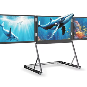 Ba màn hình Màn hình tricreate 15.6 "1080P FHD USB-C nhôm màn hình di động máy tính xách tay màn hình LCD hiển thị New quadcreate OEM - Product Image 1