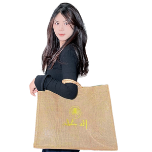 Wholesale Large <strong>Jute</strong> Tote Handbag With Custom Logo High Quality Promotional <strong>for</strong> Advertising Linen Sublimation Bag