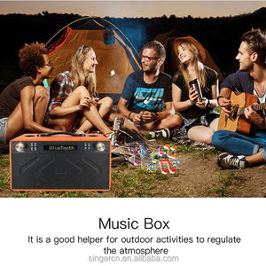 WGY-4405 WGY-5503 Haut-parleurs audio professionnels de haute qualité Boombox Bluetooths Haut-parleurs de fête Karaoké avec double micro sans fil - Product Image 6
