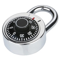 Cadenas à combinaison en acier inoxydable de 50 mm, cadenas rotatif à 3 chiffres, serrure à code numérique mécanique pour casier de gym