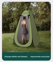 Tente de Douche Pop Pod d'Été pour l'Intimité, Protection UV, Polyester, Ouverture Automatique Rapide, Cabine de Toilette Portable, Sac de Transport, Camping, Plage