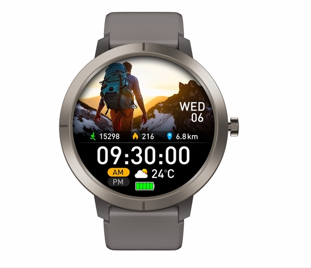 DM76 Luxury Smart Watch HD Display Round Dial Strap Heart Rate Blood Oxygen Sleep IP68 Waterproof Men