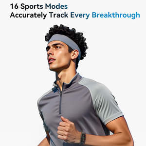 Gelang Kesehatan Pintar untuk Pria Wanita dengan Pemantauan Detak Jantung, Stres, Tidur, Pelacak Kebugaran, Gelang Olahraga, Jam Tangan Pintar - Product Image 3