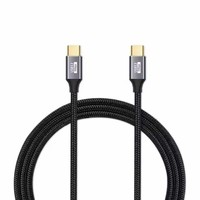 Cable USB 3.2 Gen2 Tipo C de 10 Gbps con Ángulo Recto, 5A 100W, Carga Rápida, Cable de Datos con Diseño de Codo de 90 Grados y Trenzado de Nailon para Móviles y PC