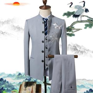 جاكار صنع في الصين بالجملة مصمم رجال الأعمال طقم مخصص ترفيه الرجال بدلات فاخرة 2 قطعة - Product Image 4