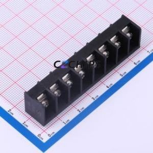 DBT50-8.25-8P-BK-P Barrier Terminal Block P=8.25mm Connector Three Sides 8.25mm 1x8P Edge Pin - Product Image 1