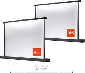 Pantalla de Proyección Portátil Retráctil de 16:9, 40-50 Pulgadas, para Interiores y Exteriores, para Cine en Casa, Jardín, Oficina - Product Image 3