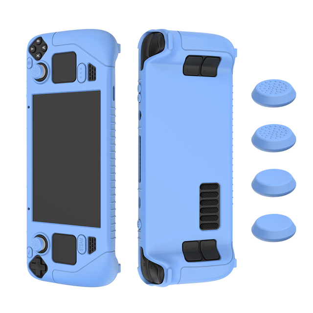 All-Inclusive Thickened Silicone Protective Cover for Steam Deck Game Console Anti-Fall and Dustproof Accessory